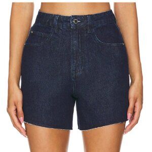 We Wore What High Rise Flare Short in Undone Wash